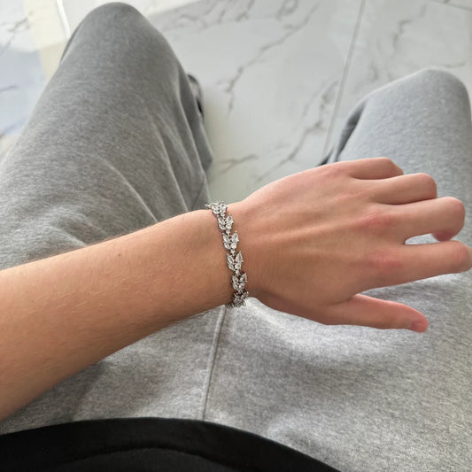 Crystal Leaf Bracelet